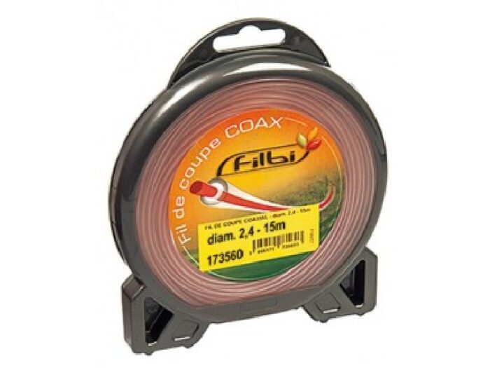 bobine de fil coaxial rond bi-matière 2.4mm